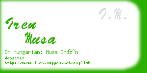 iren musa business card